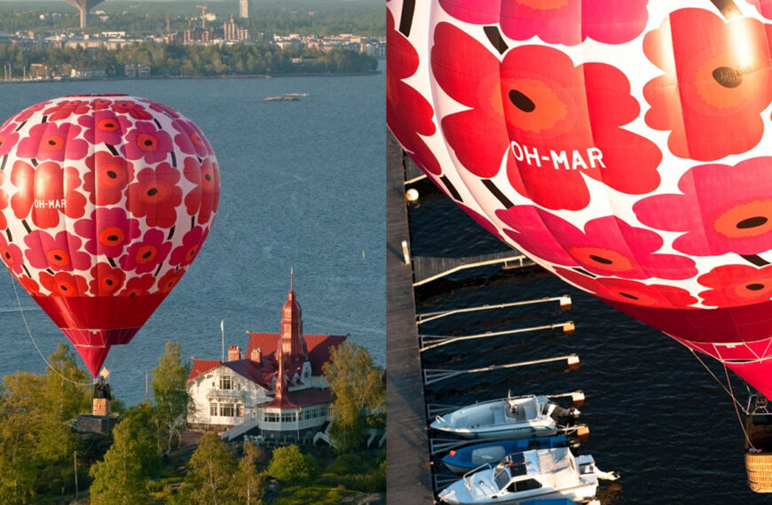 Unikko balloon in Helsinki