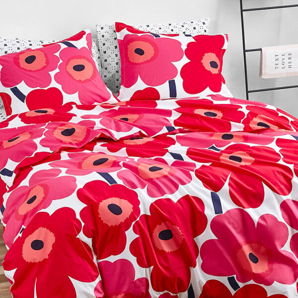 Marimekko Unikko Red Bedding