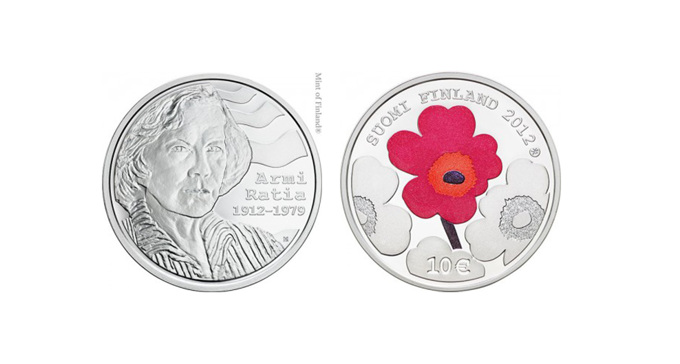Marimekko collectors coin front and back