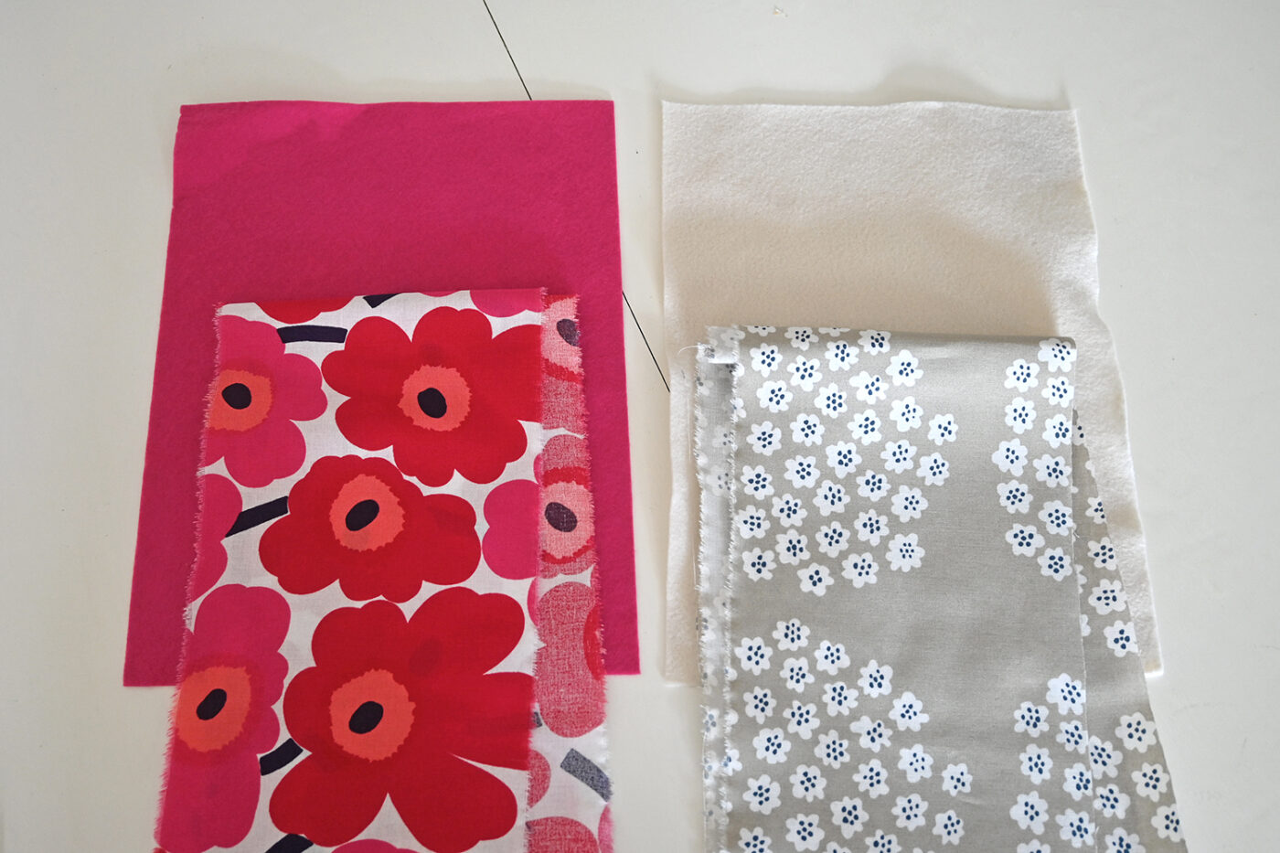 felt and marimekko fabric