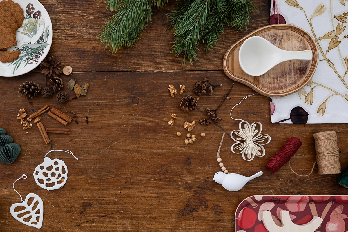 Homemade Christmas ornaments and design from Pentik